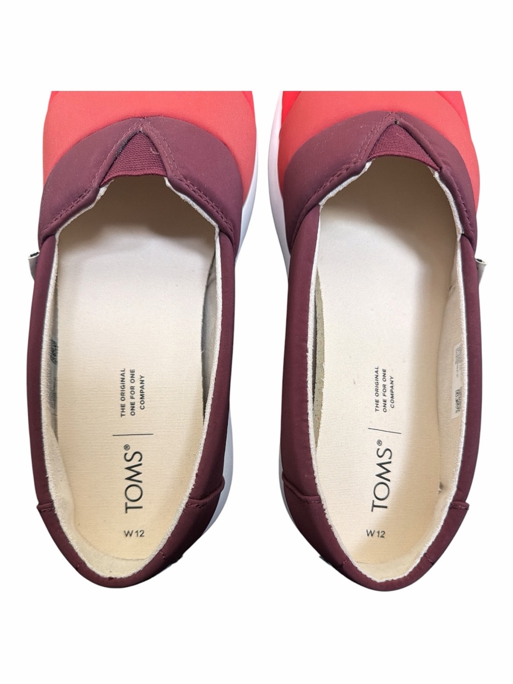 TOMS |Women’s Size 12 |Lightweight Cushioned Colorblock Slip-On Comfort Shoes - Picture 5 of 9
